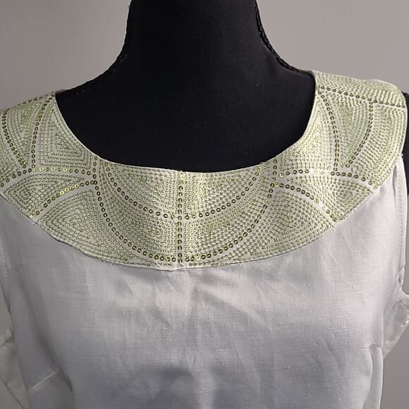 Jennifer Eden sz 14 sleeveless belted tunic top. - Picture 2 of 15